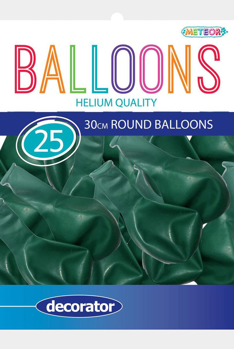 Green - 25 x 30cm (12") Decorator Balloons