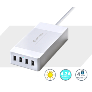 4-Ports USB Charging Station