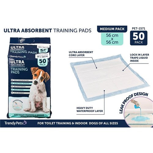 1pack Puppy Training Pad 56x56cm 50pce