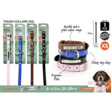 1pc PU Dog Collar Small 1.5Wx32cmH 4Col