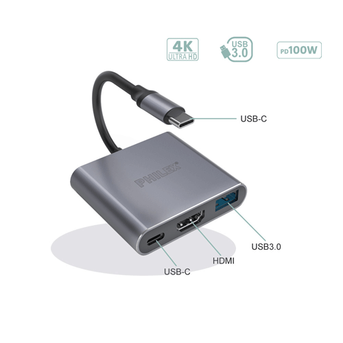 3-In-1 USB Hub