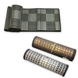 1pc Bamboo Table Runner 30x180cm Black Silver Brown Threads