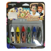 1pack PARTY BODY PAINT 6COLS