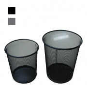 1pc CLEAN - RUBBISH BIN MESH LGE BLACK/SILVER 29.5CMDX35CMH