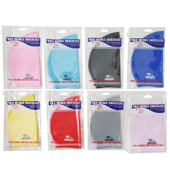 1pce SWIMMING CAPS SILICON Black