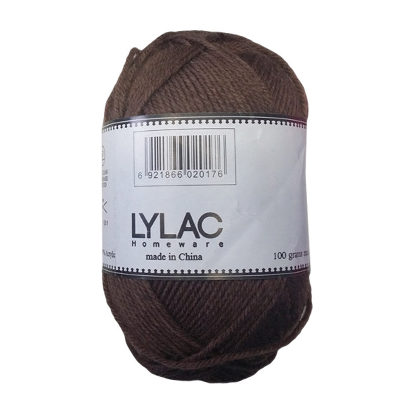 KNITTING YARN 100G BRWON