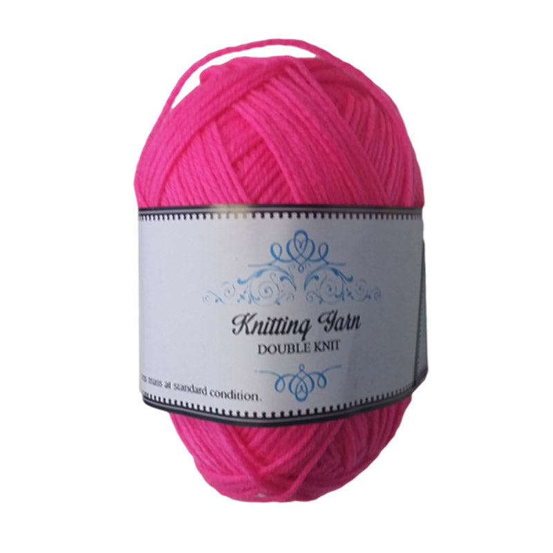 KNITTING YARN 100G HOT PINK