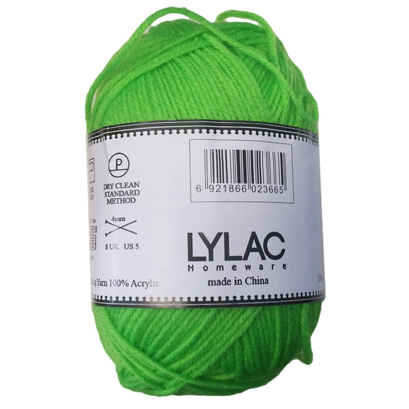 KNITTING YARN 100G LIME