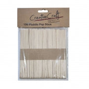 PADDLE POP P/100 STICKS 114X10X2MM PLAIN