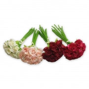 FLOWER BOUQUET - 11HD ROSES 16X28CM 4COLS