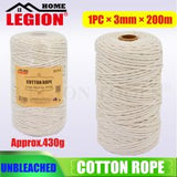 Cotton Rope 3mmx200m 360g