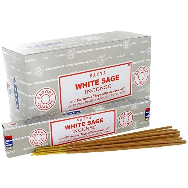 1 pack Satya Perfumed Incense Sticks - WhiteSage