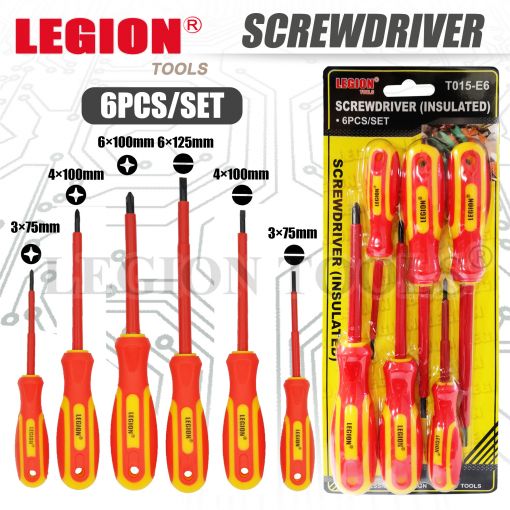 1pack Screwdriver Set Insulated 6PCS/SET