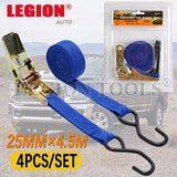 1 Pack Ratchet Tie Down 25mmx4.5m 150kg