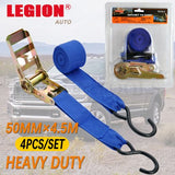 1pack Ratchet Tie Down 50mmx4.5m 230kg 4pcs/set