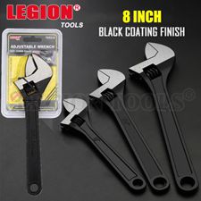 Wrench Adjustable Black 8 Inch (200mm)