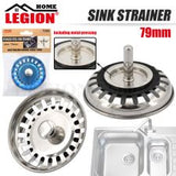 1pc Sink Strainer 79mm Stainless Steel
