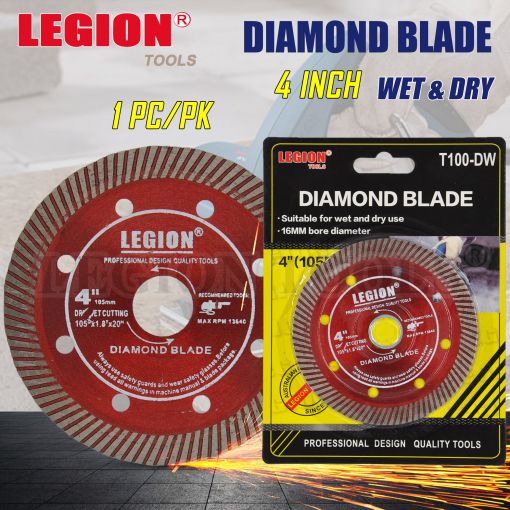 1pack Diamond Blade Wet & Dry 4 Inch (105mm)