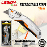 1pack Utility Knife H/Duty (Aluminium Alloy ) With 3pcs Knife Blades