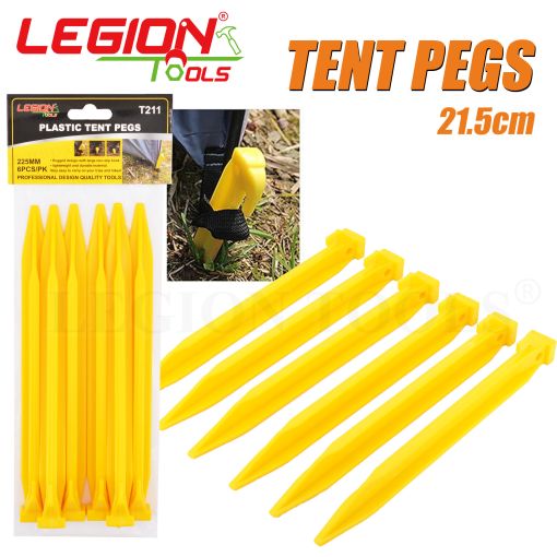 1pack Plastic Tent Pegs 6pcs/pk