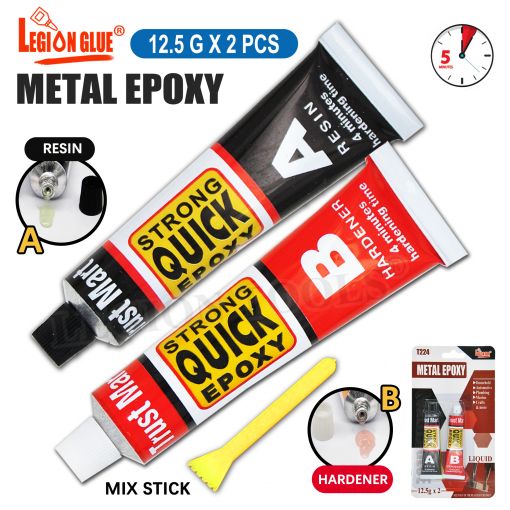 1pack Epoxy Adhesive For Metal 12.5gx2pcs (A+B)