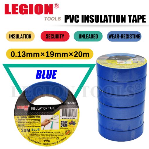 1pc PVC Insulation Tape Blue 20m