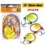 1pack Bungee Cord 24 Inch (8x600mm) 3pcs/pk