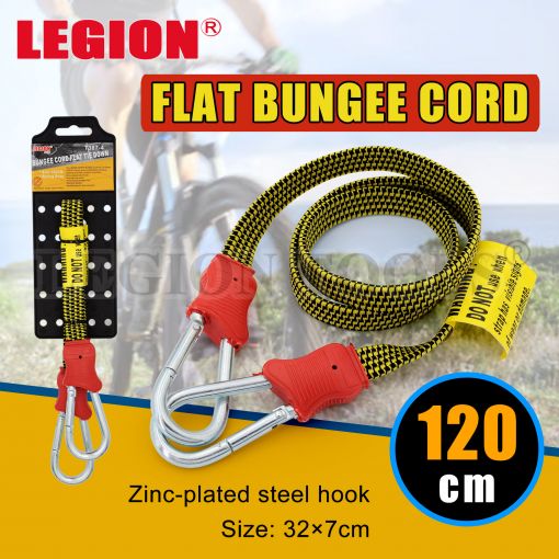 1pc Bungee Cord Flat Tie Down 1200mm