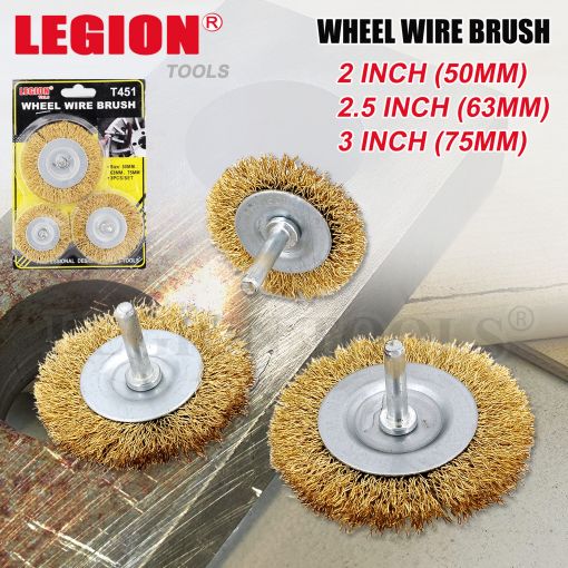 Wheel Wire Brush Flat 50/63/75mm