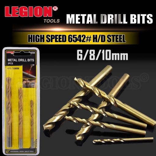 1pack Metal Drill Bits 6/8/10mm 3pcs/set