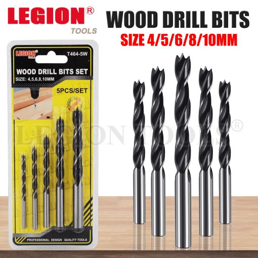 1pack Drill Bits Wood 4/5/6/8/10mm 5pcs/set