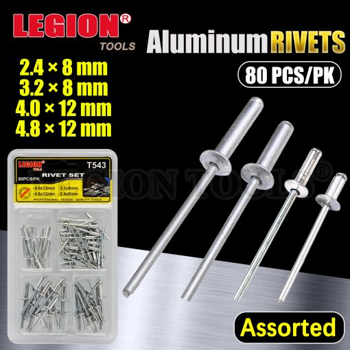 1pack Rivets Set 80pcs/pk