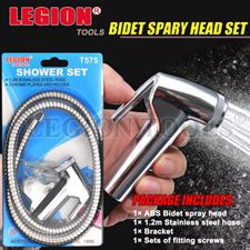 Bidet Shower Hose 1.2m Chrome (Trigger Sink Spray)