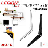 1pack Utility Bracket 8x10 Inch (200x250mm) 2pcs/pk