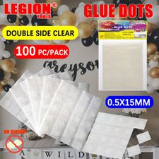 Glue Dots Double Side Clear 0.5x15mm 100pcs/pk