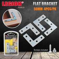 Zinc Plated Corner Brace Brackets 50mm 4pcs/pk