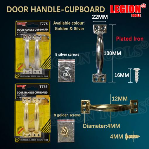 1pack Door Handle-Cupboard 2pcs/pk