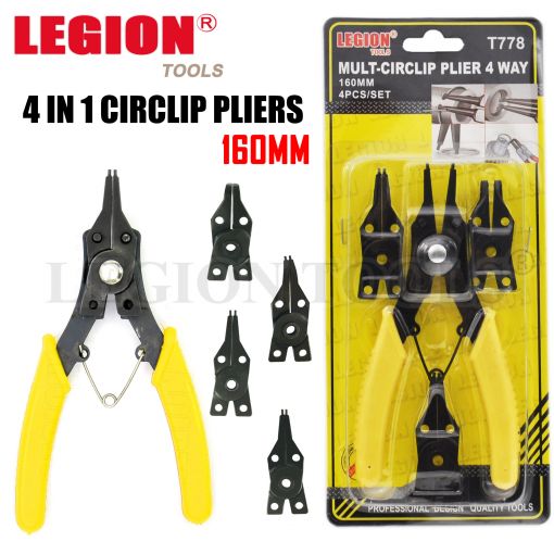 1pack Circlip Pliers Multi-Function 4 In 1