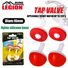 Tap Valve Flat And Dome Nylon 16mm 4pcs/pk