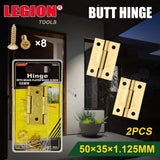 1pack Butt Hinge 50x35x1mm 2pcs