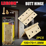 1pack Butt Hinge 100x70x1.8mm 2pcs