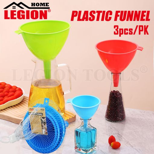 1pack Plastic Funnel 95/105/120mm 3pcs/pk