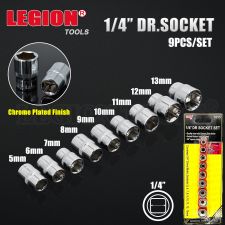 1pack Socket 1/4 Inch Driver 9pcs/set