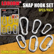 Snap Hook Set 50/60/70/80mm 6pcs/pk