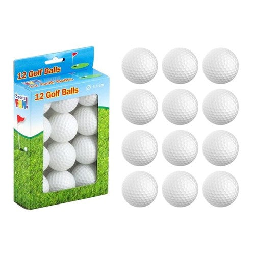 12pce Plastic Golf Balls