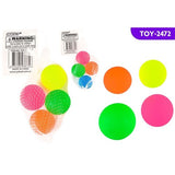 4Pce High Bounce Balls Solid Col 4cm