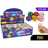 1pce Squeeze Galaxy Ball 6.5cm 6Asst