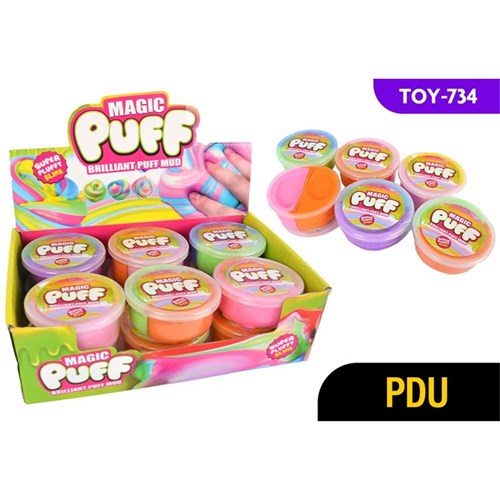 1pce Puff Slime 60g - 6 AST