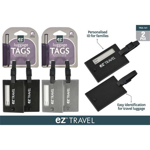 2pc Swivel ID Luggage Tag - 2 AST