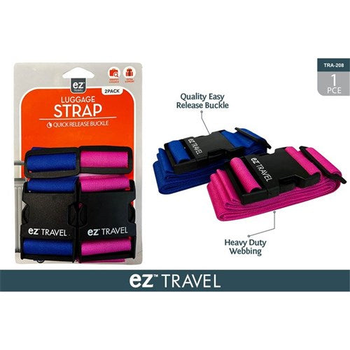 2pk Suitcase Travel Straps